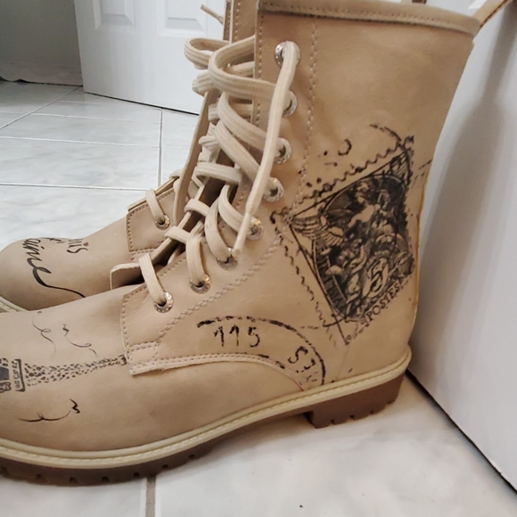Chic combat boots 🗼 that I purchased in Paris - Picture 7 of 8